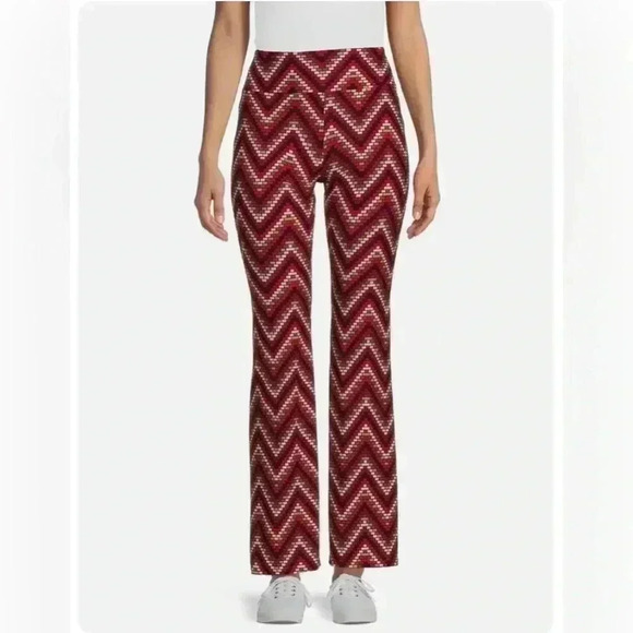 🆕 No Boundaries Chevron Print Flared Leg Pants M🆕 - Picture 3 of 11